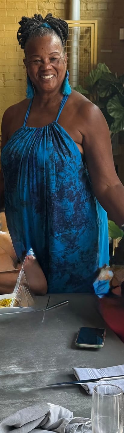 Customer photo review of Wema Women's Backless Jumpsuit - Blue