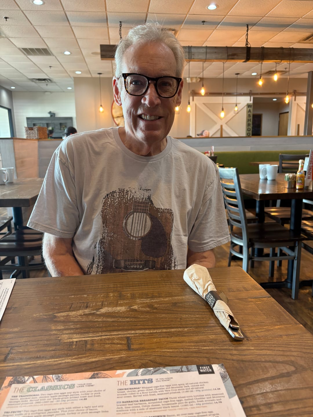 Customer photo review of Guitar Body T-Shirt