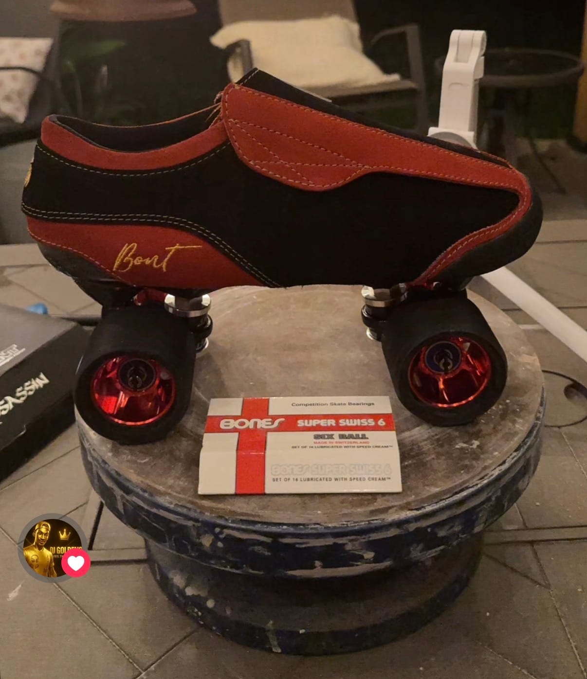 Customer photo review of Zeus Carbon NTS Roller Skate Plates