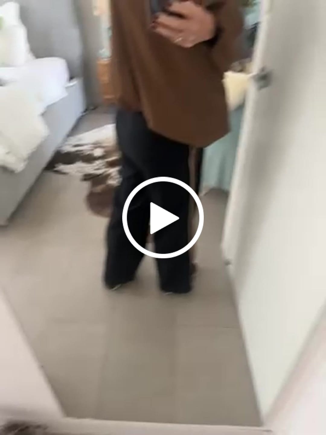 Customer video review of Riley Stripe Detail Pant