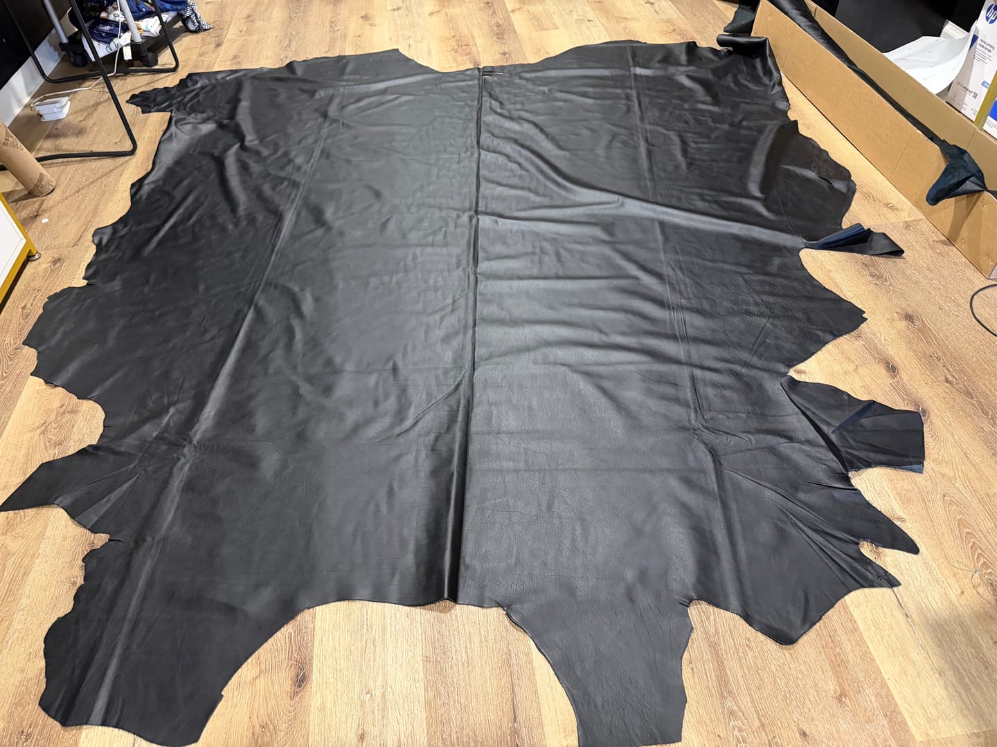 Customer photo review of Drum Dyed Cow Nappa, 2-3 oz | 50+ Colors