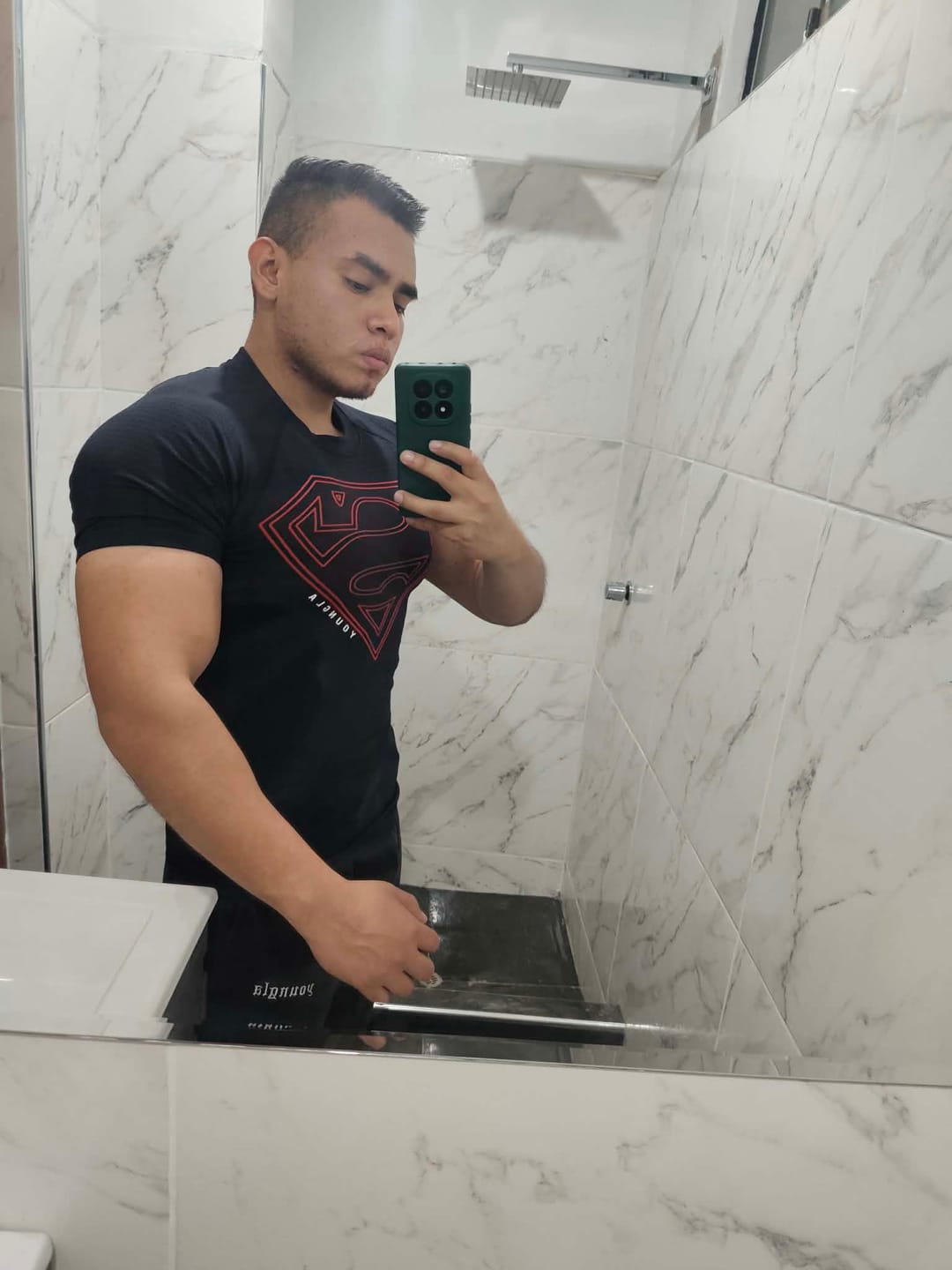 Customer photo review of 4117 - Superman Compression Tees