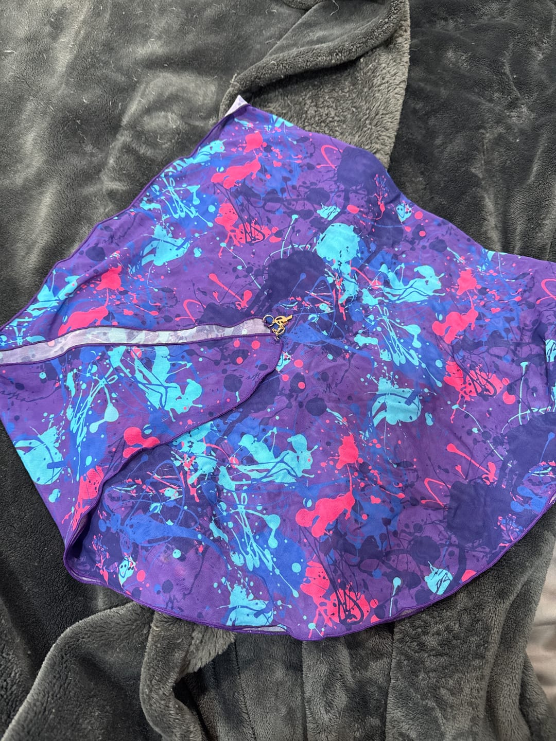 Customer photo review of Wild Splatter Purple Sarong