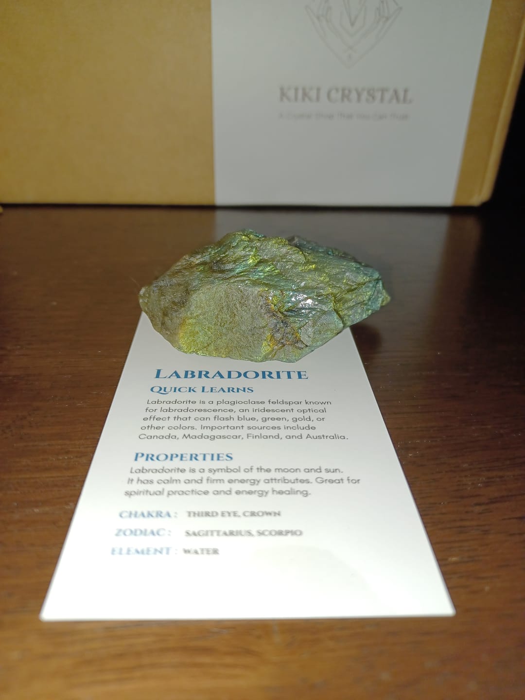 Customer photo review of Labradorite Raw Stone