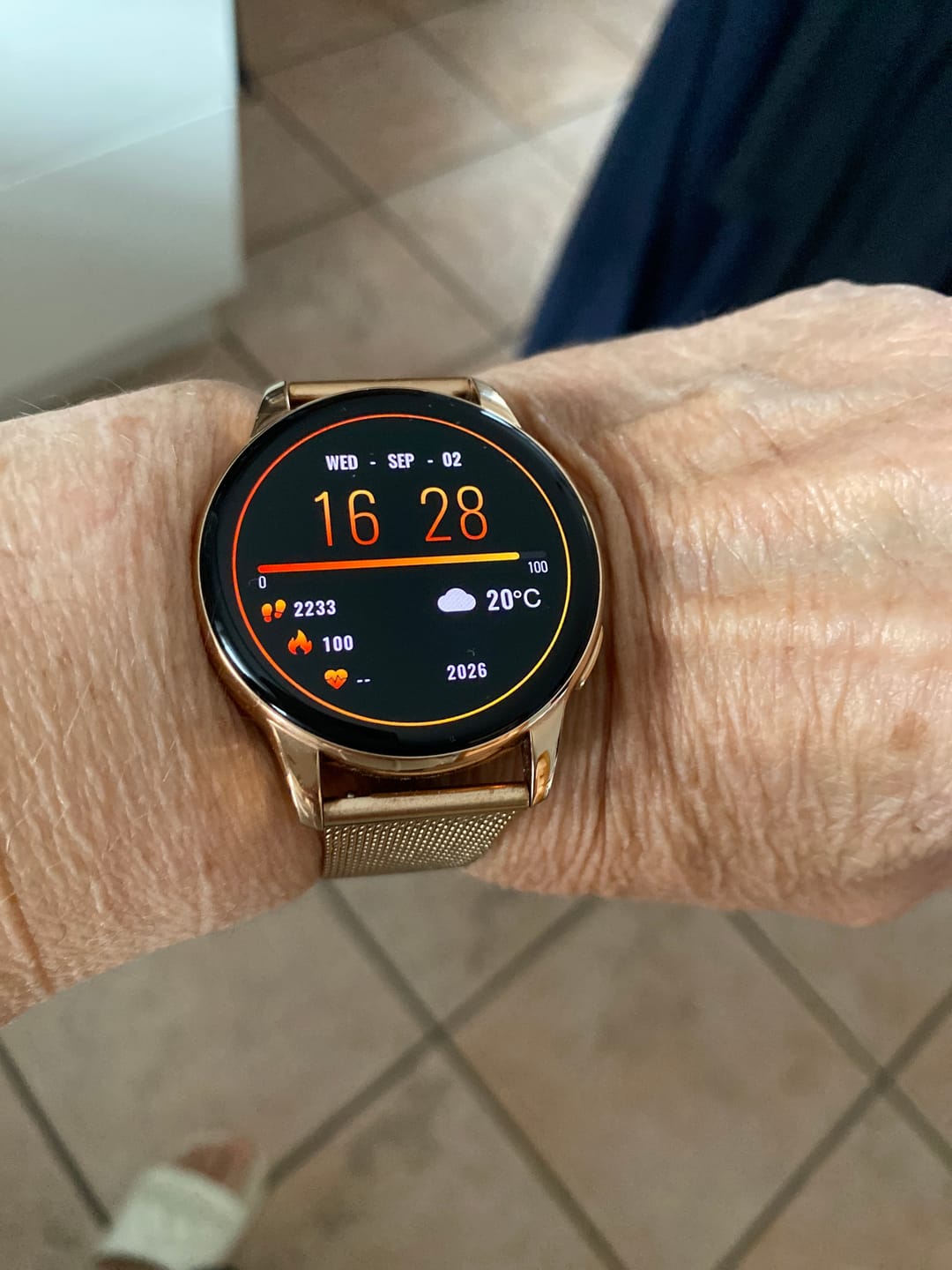 Customer photo review of Siltcon® Auréa Smartwatch Dames Goud