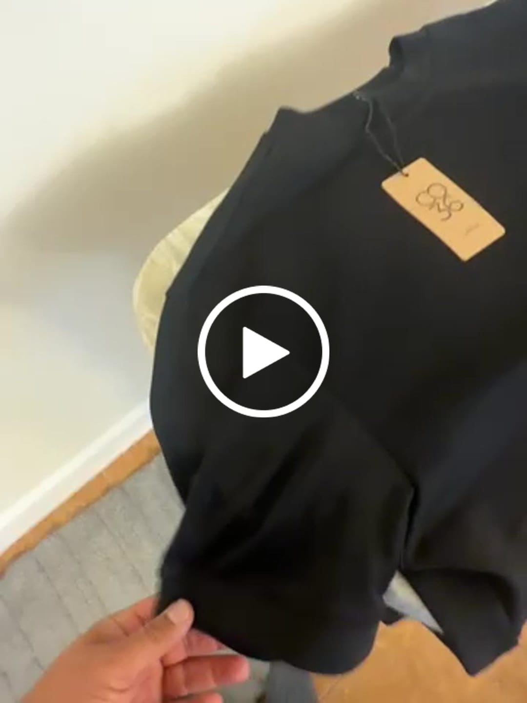 Customer video review of Mock Neck T-Shirt