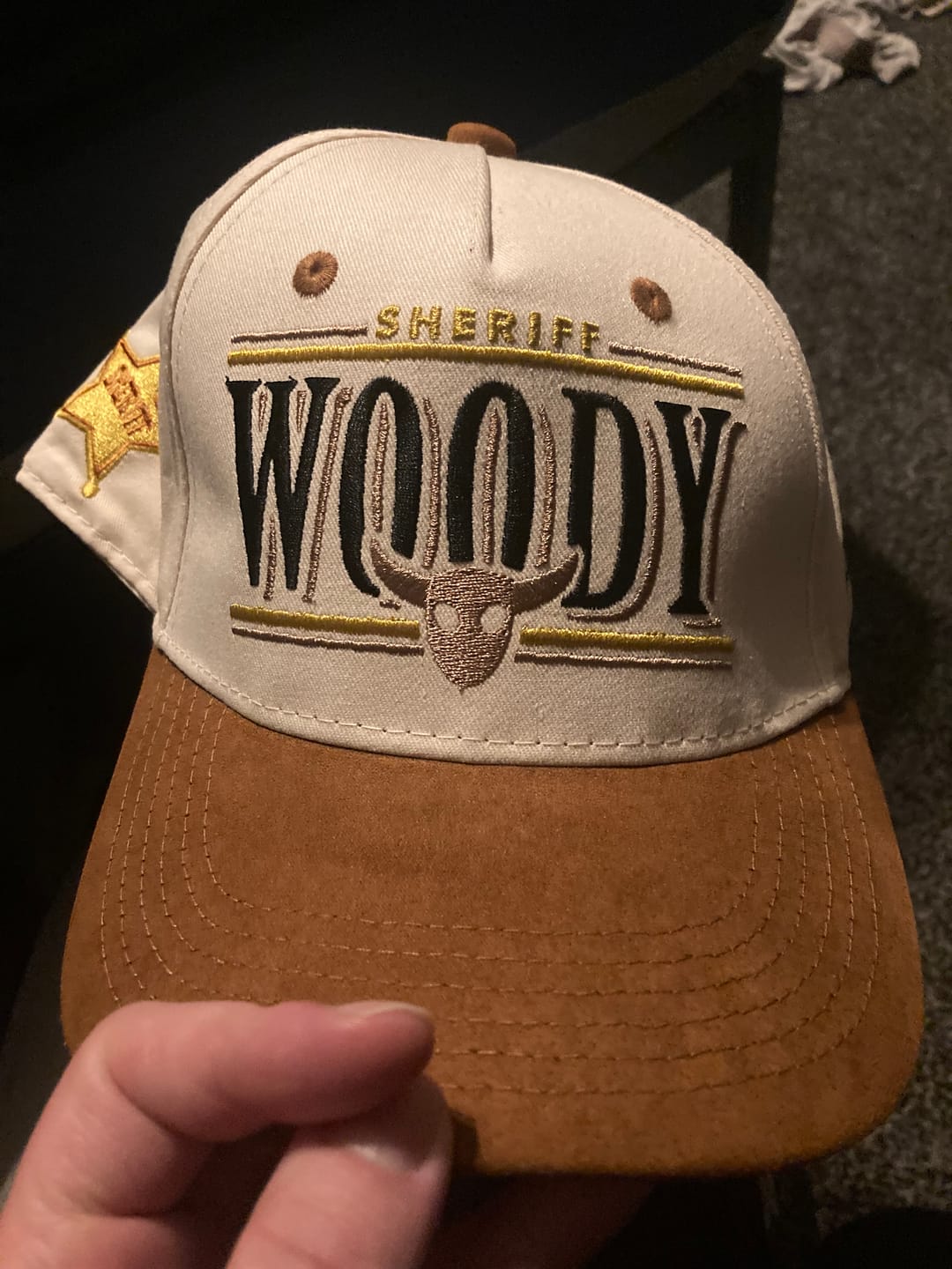 Customer photo review of Disney and Pixar Toy Story "Howdy" – 5-Panel Hat