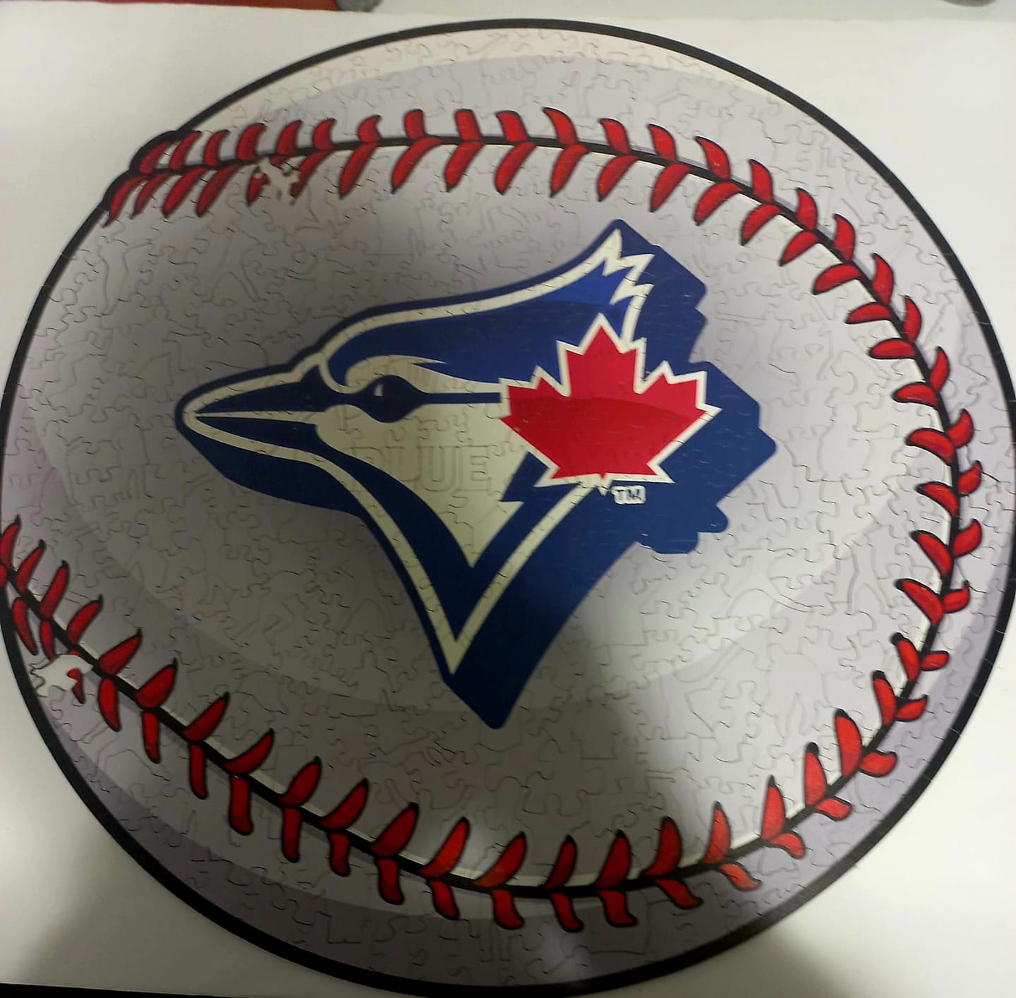 Customer photo review of Toronto Blue Jays™ Baseball Wooden Puzzle