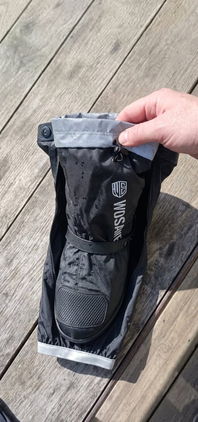 Customer photo review of SplashGuard Waterproof Shoe Covers