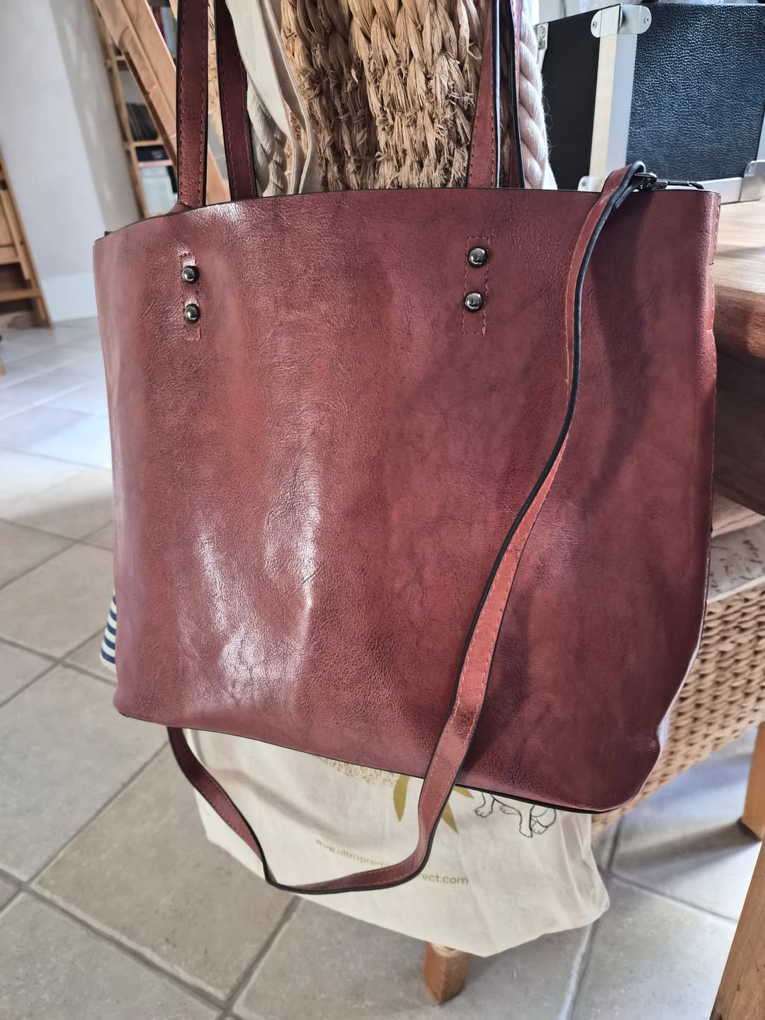 Customer photo review of Sac Cabas Cuir Angelina