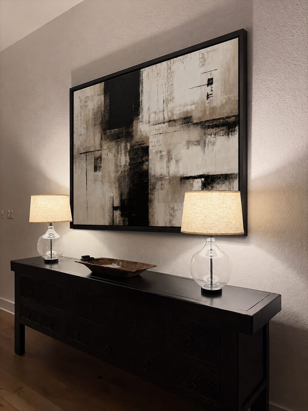 Customer photo review of Tableau Contemporain - Gentle Chaos