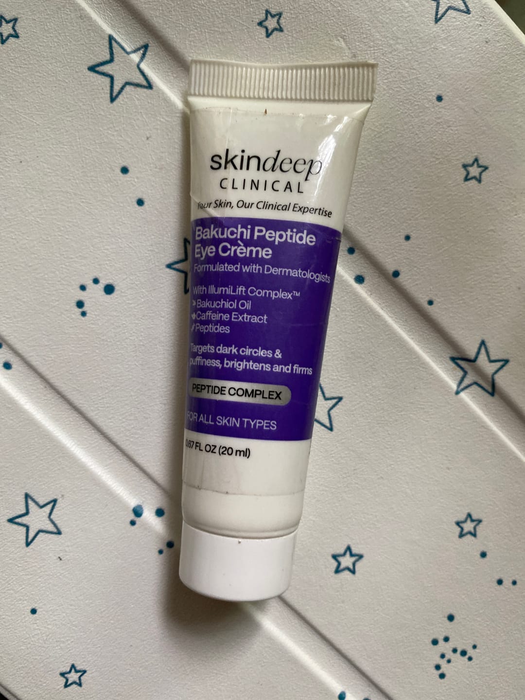 Customer photo review of Bakuchi Peptide Eye Crème