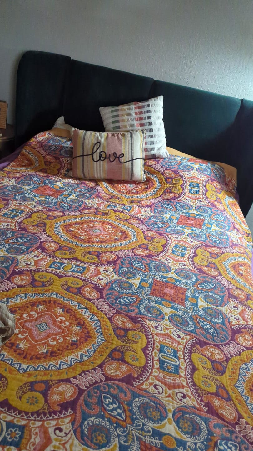 Customer photo review of Reversible Cooling Blanket