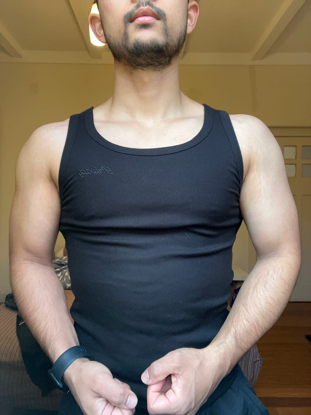 Customer photo review of Fitted Tank - Black