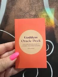 Customer photo review of Goddess Oracle Deck