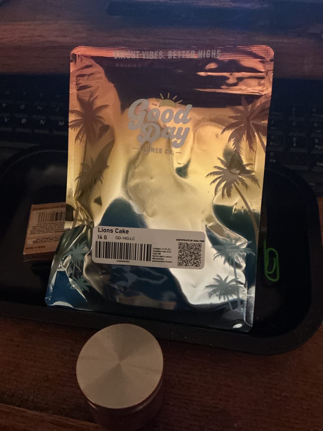 Customer photo review of Good Day - 14 Grams - Lions Cake - Hybrid