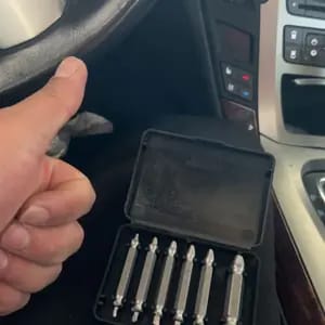 Customer photo review of Riparazione Viti Rotte Set Estrattore Doppia Punta 6 Pezzi