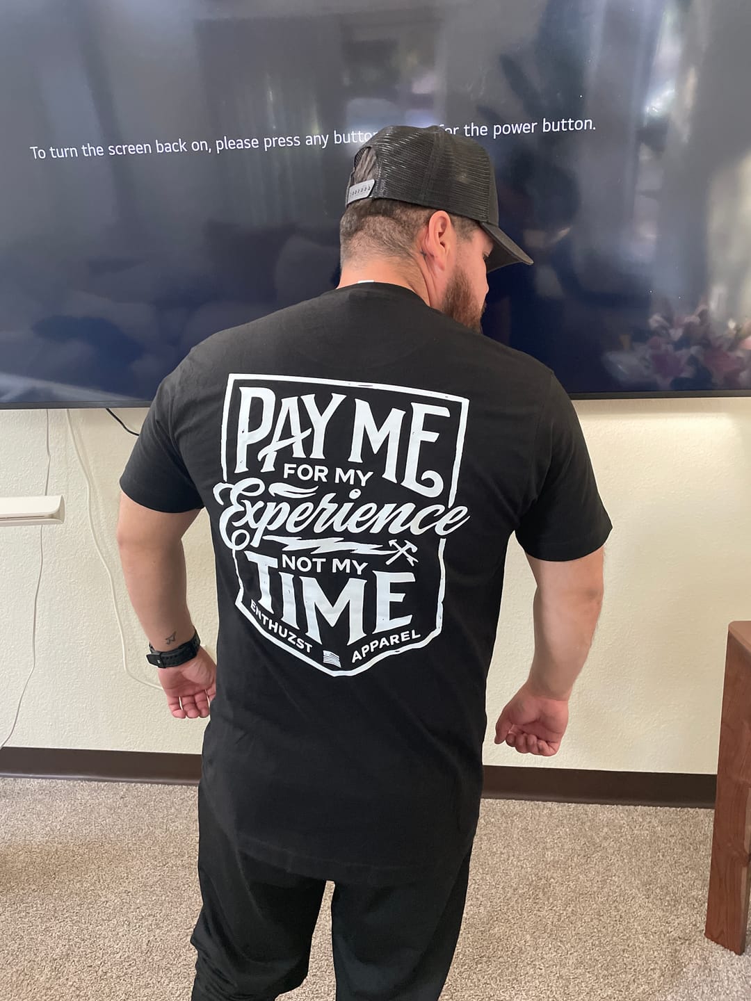 Customer photo review of EXPERIENCE TEE