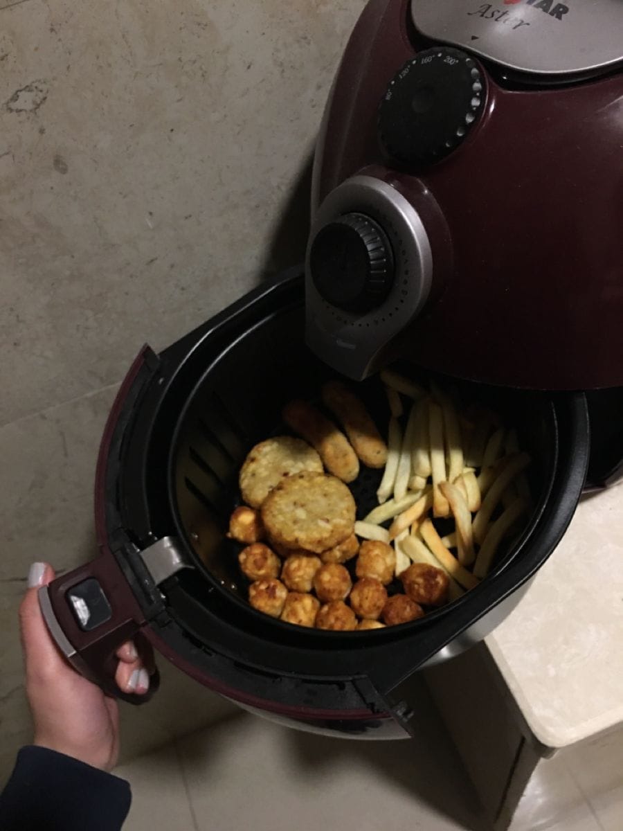 Customer photo review of El Gran Recetario AIR FRYER