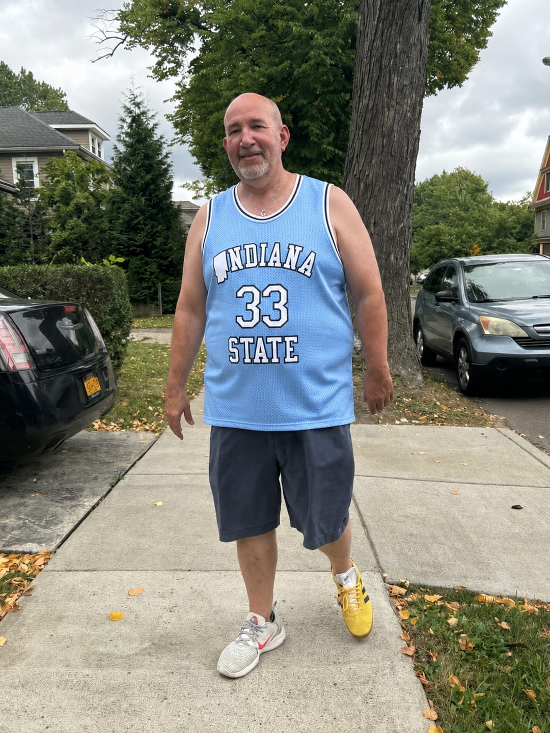 Customer photo review of Larry Bird Indiana State Basketball College Jersey