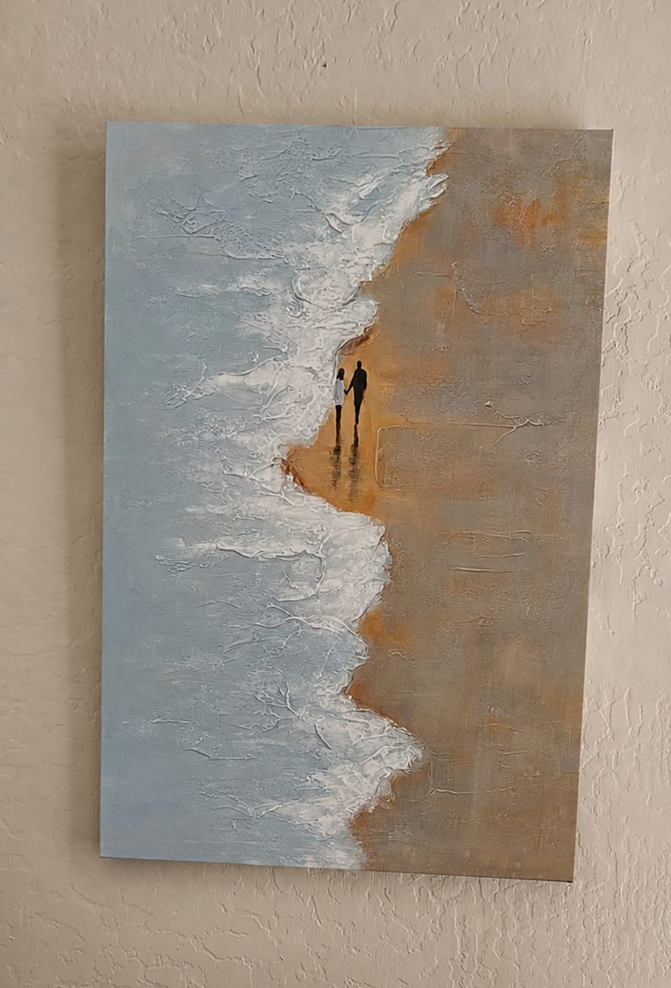 Customer photo review of Abstract Ocean And Sky Canvas Art #OC168