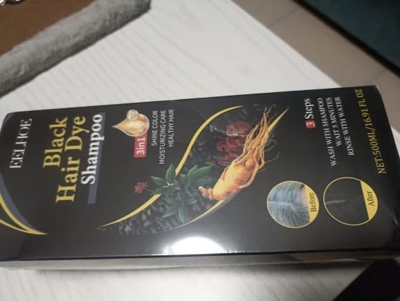 Customer photo review of Shampoo Tinte Cubre Canas 500ml