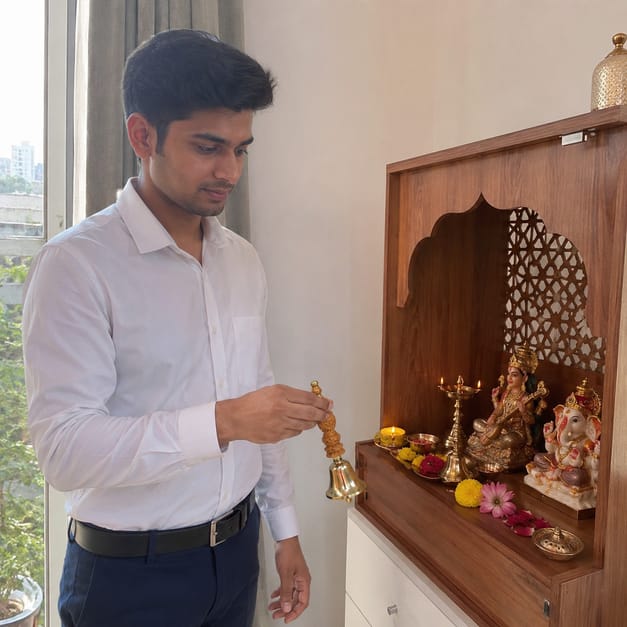 Customer photo review of Aura Suddhi Handcrafted Kansa (Bronze) Bell