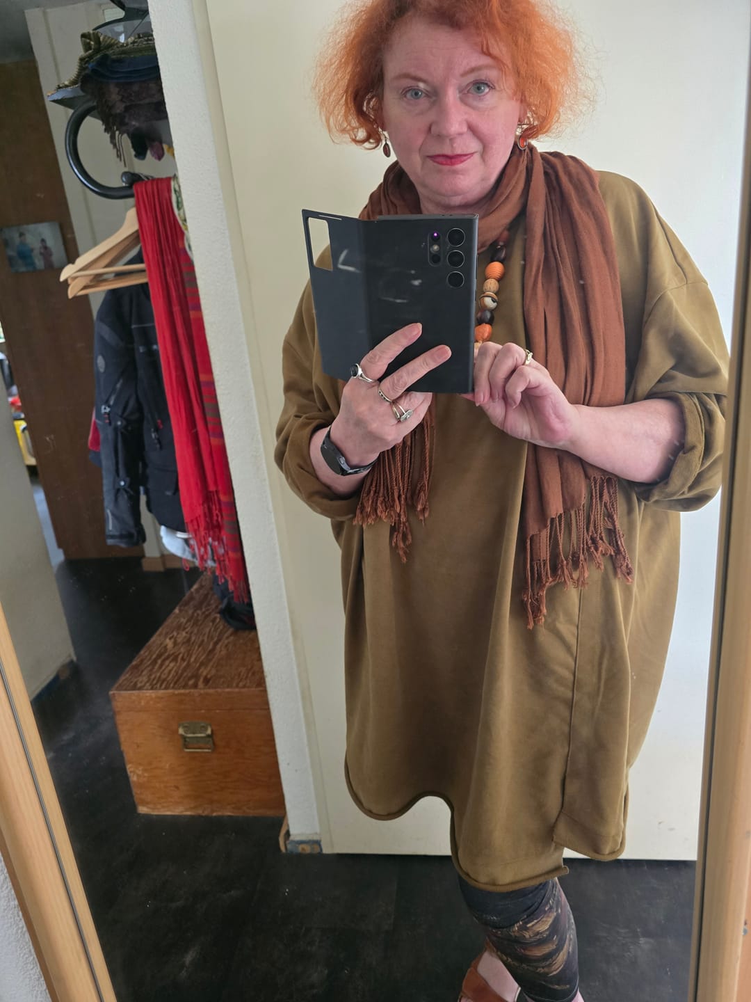 Customer photo review of Plus Size Women Casual Autumn Cotton Long Blouse