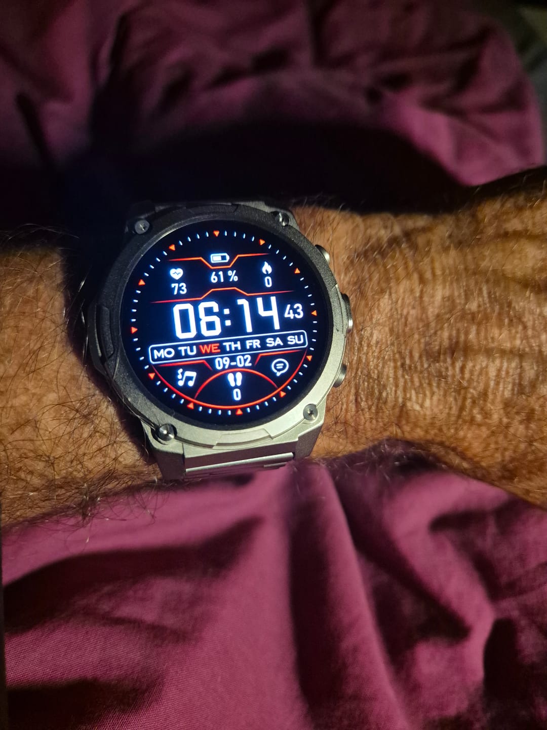 Customer photo review of Bracelet acier argenté