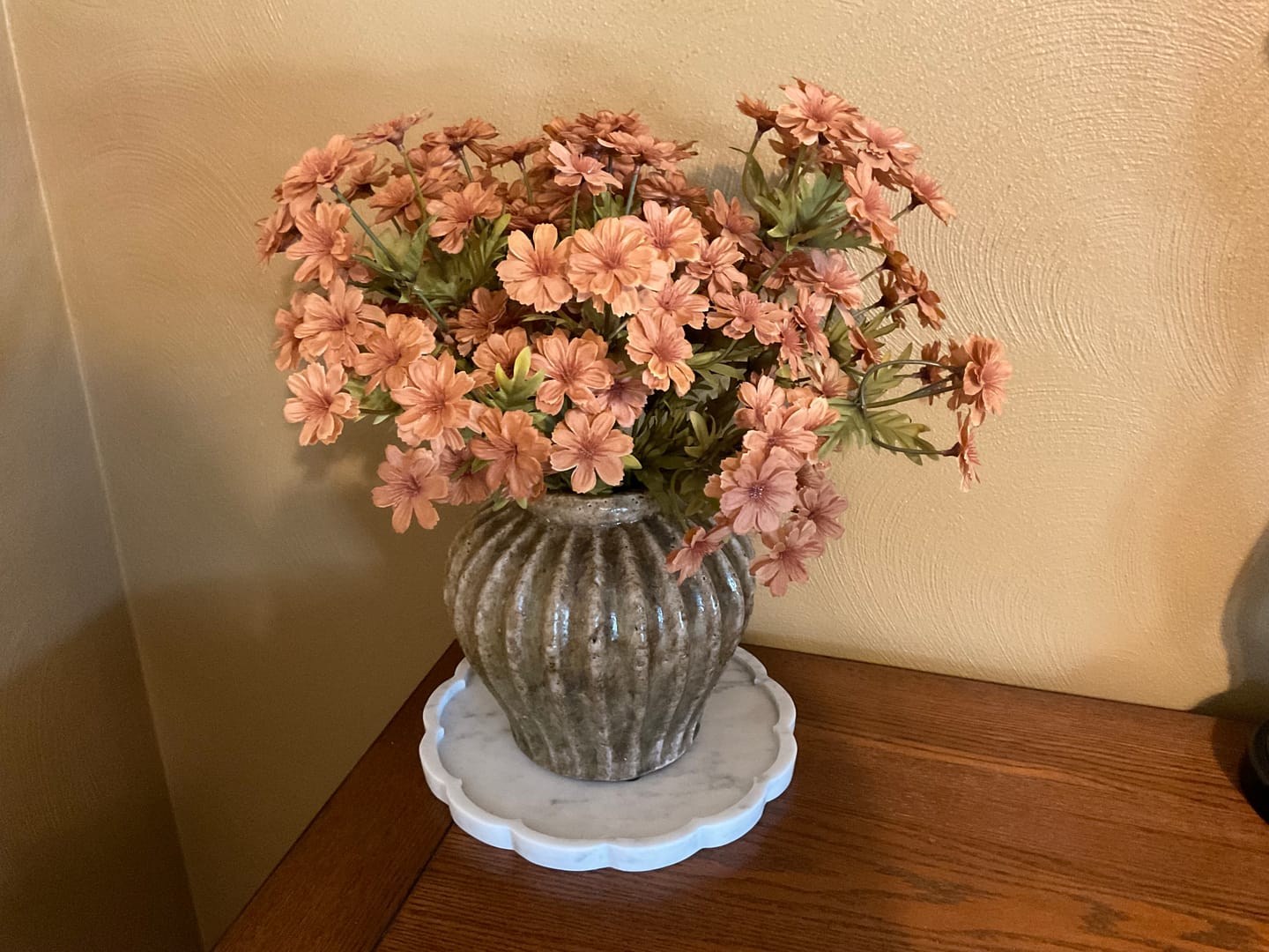 Customer photo review of Small Brown Aged Terracotta Vase