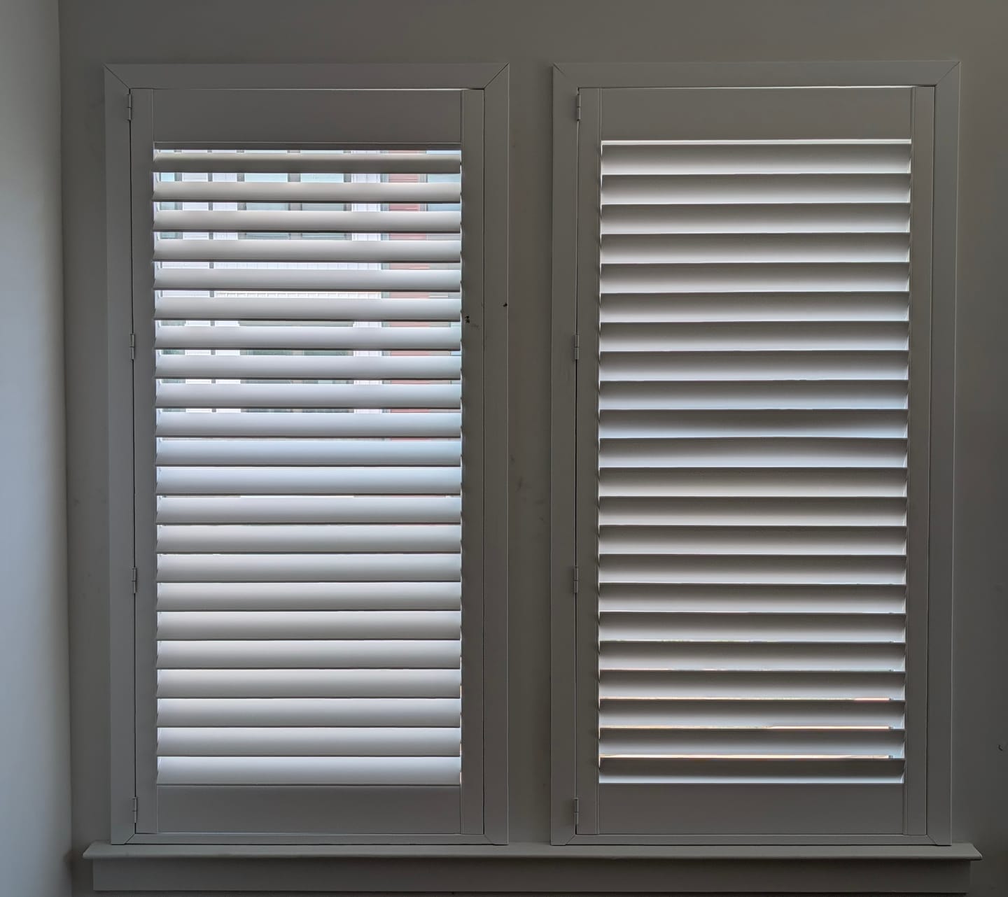 Customer photo review of Hybrid Wood Plantation Shutter