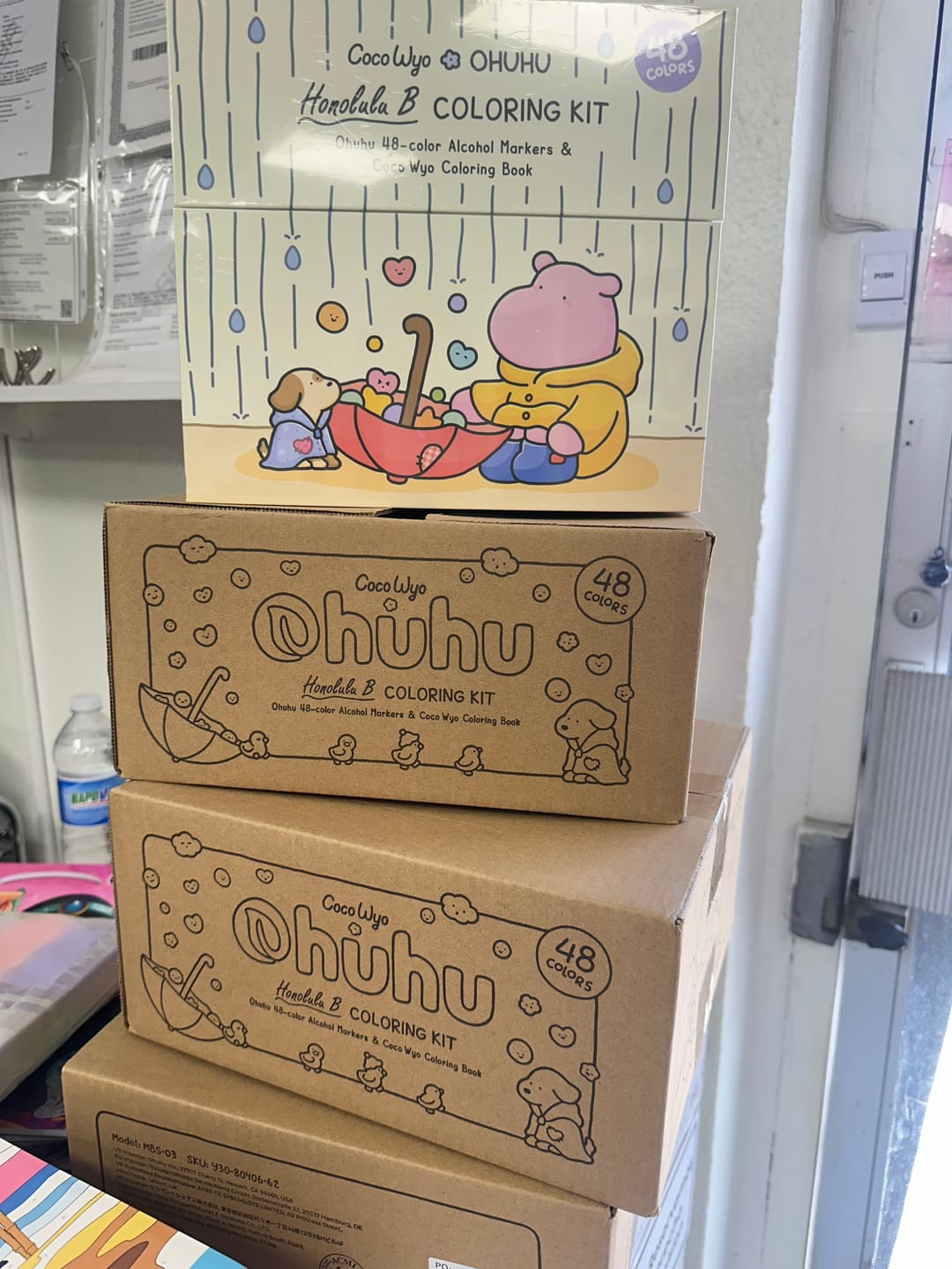 Customer photo review of Ohuhu x Coco Wyo Cozy Mood Coloring Kit, Honolulu B 48 Colors Alcohol Markers with Brush & Fine Dual Tips, Coloring Book with Mood Tracker Pages
