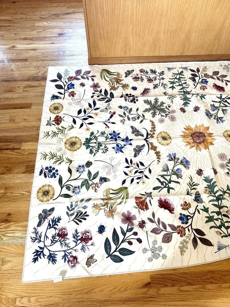 Customer photo review of Rug – Boho Botanical Floral – Ink Black