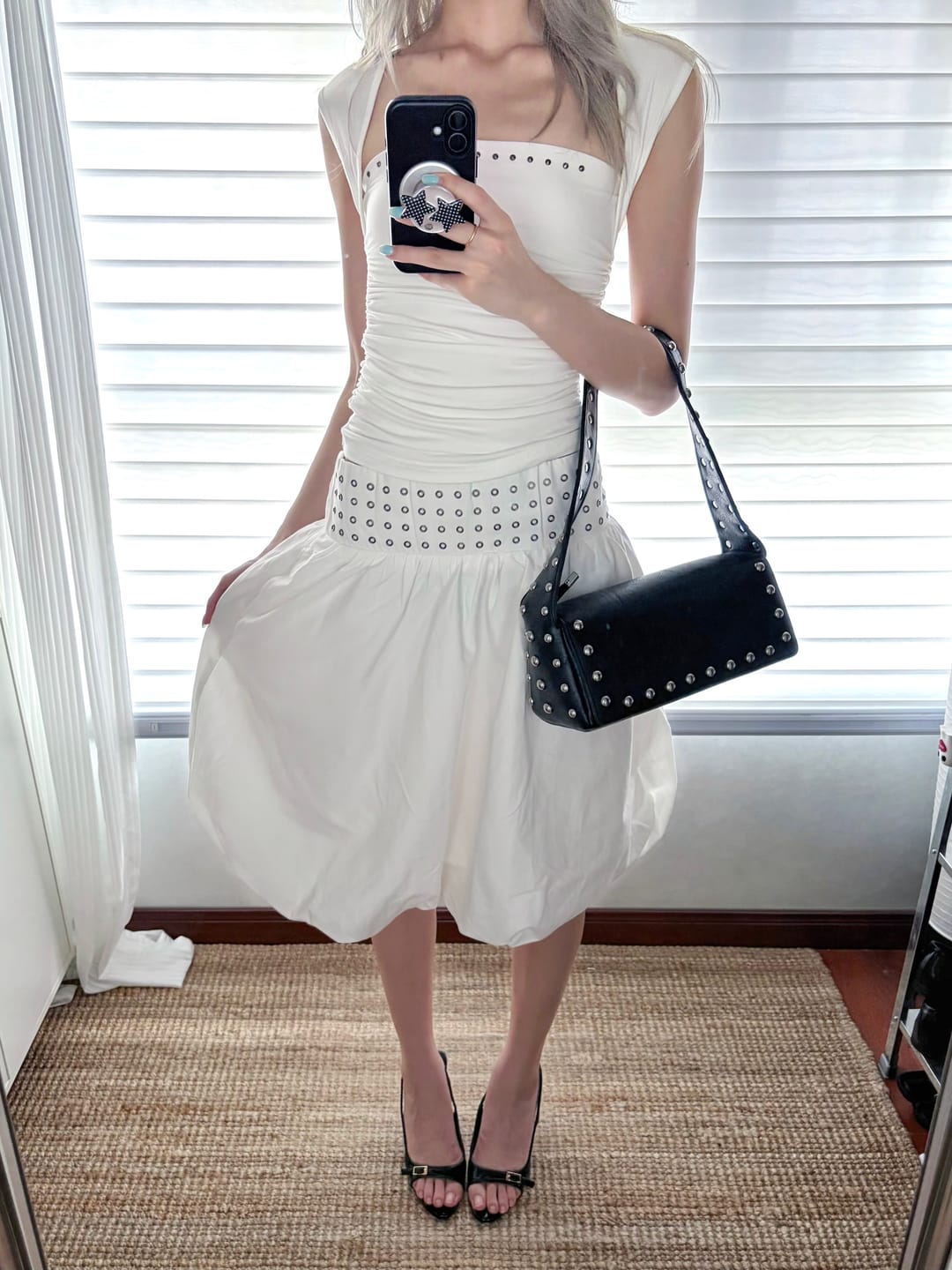 Customer photo review of IAMXIAA 2-Way Eyelet Bubble Skirt
