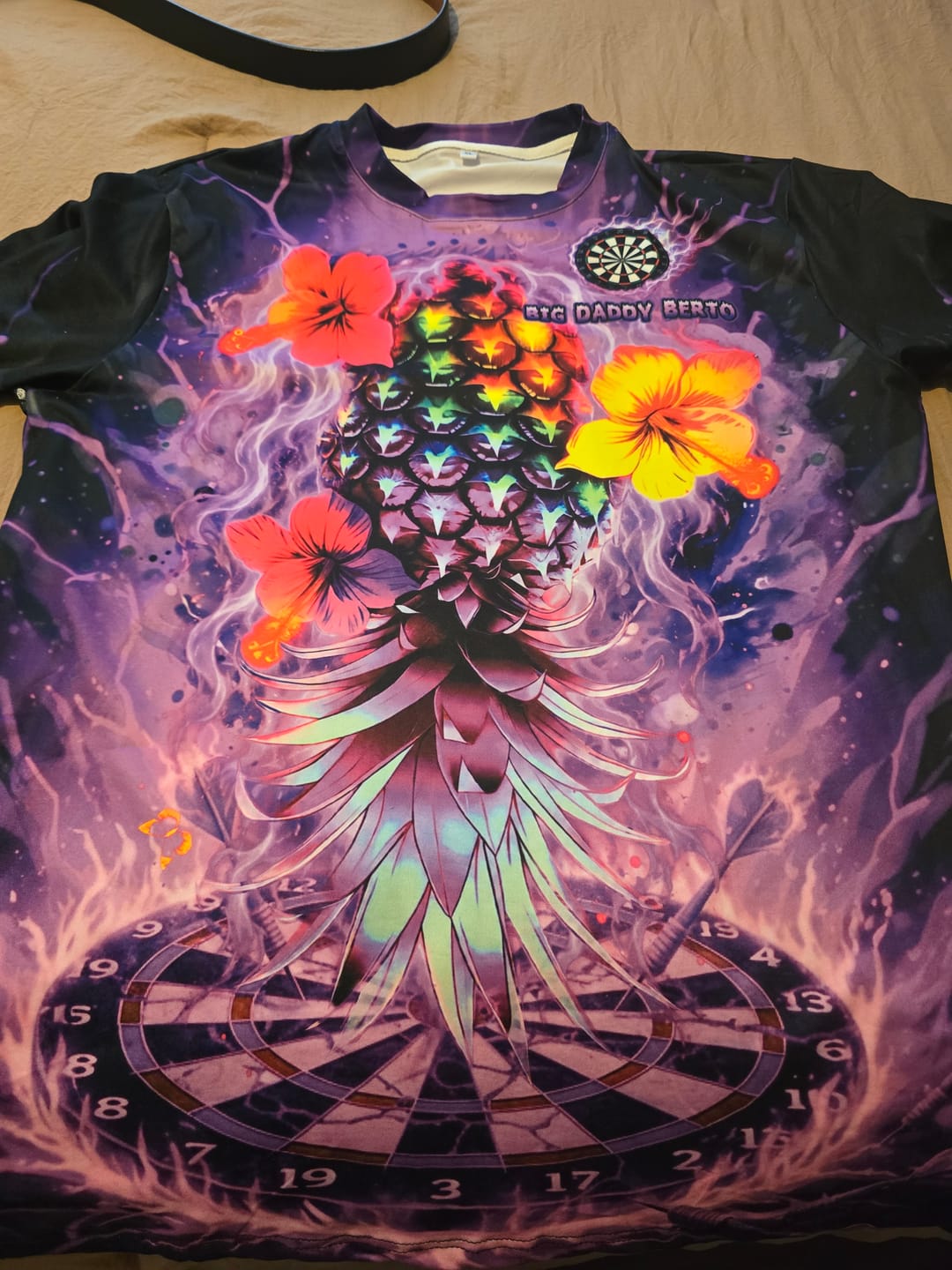 Customer photo review of Maxcorners Custom Darts 3D Shirt For Alberto