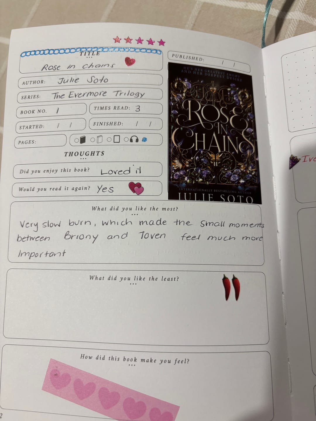 Customer photo review of Everything Nice Reading Companion