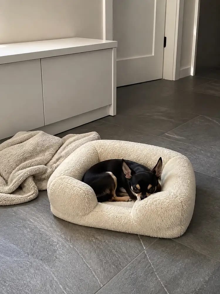 Customer photo review of ComfortCradle Orthopedic Dog Bed