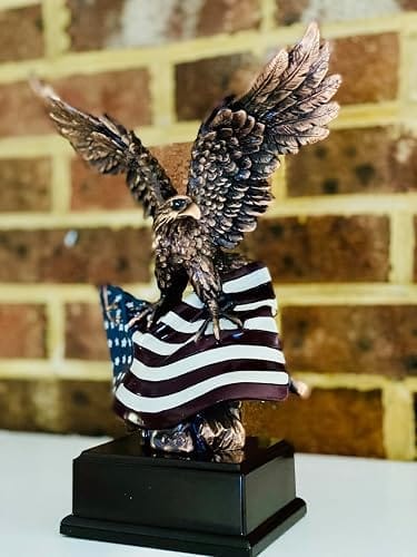 Customer photo review of Hand-Cast American Eagle Statue