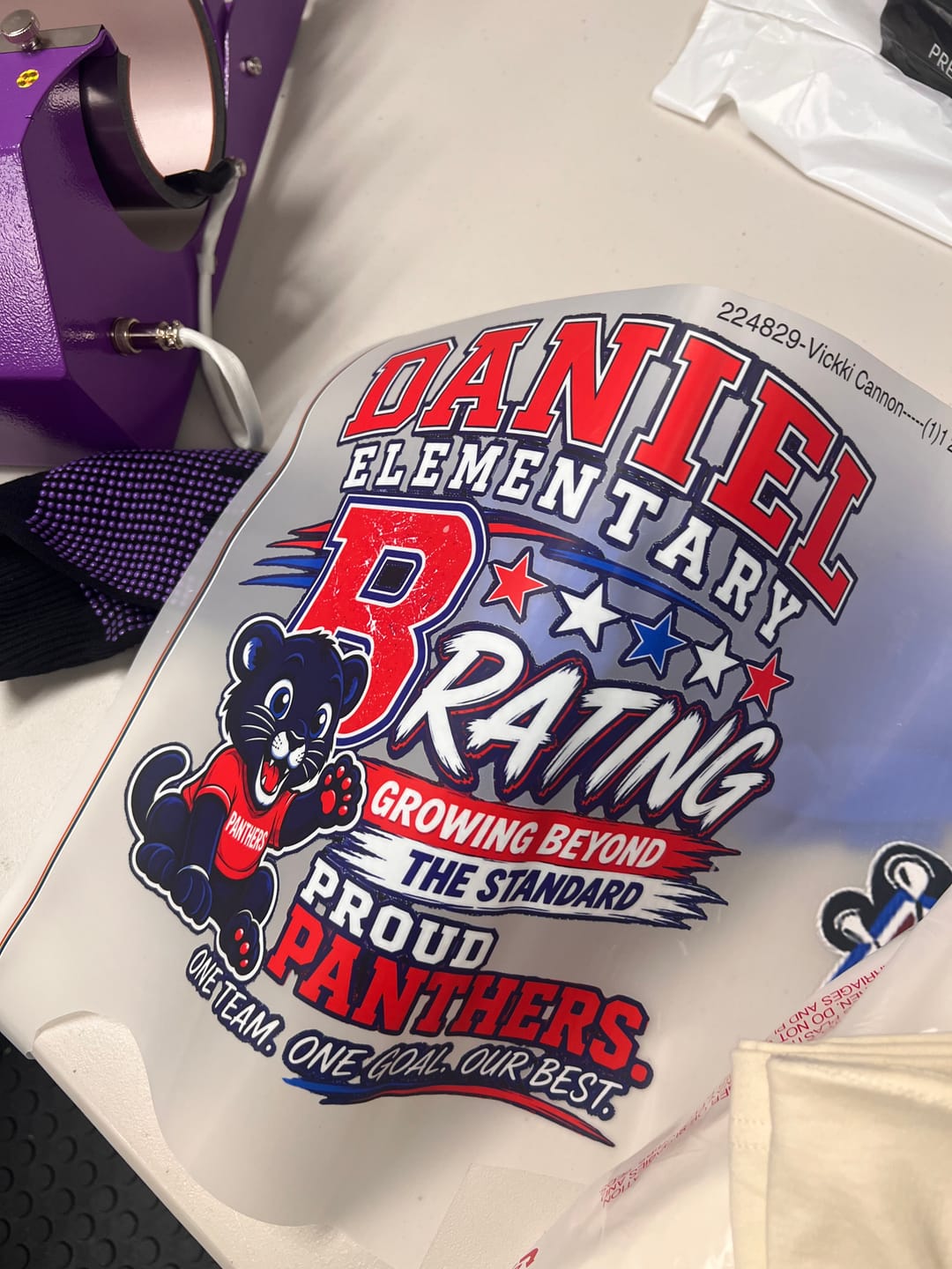 Customer photo review of Gang Sheet (Builder)