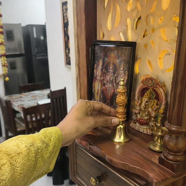 Customer photo review of Aura Suddhi Handcrafted Kansa (Bronze) Bell