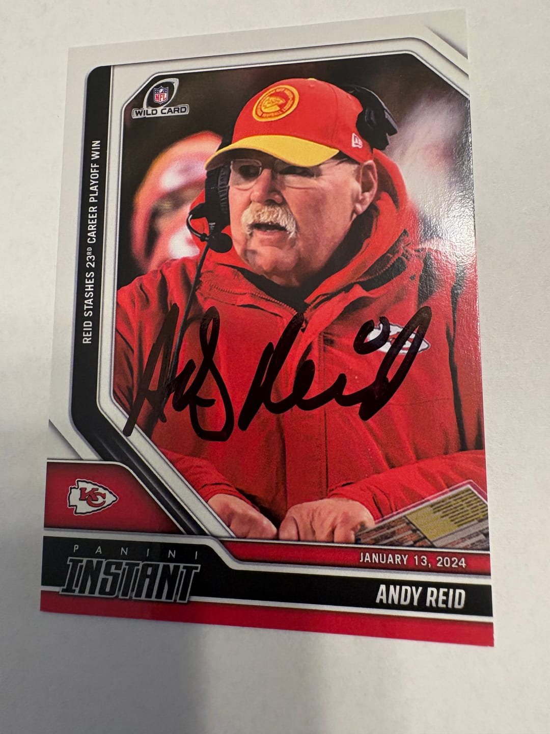 Customer photo review of Andy Reid Autograph Signing