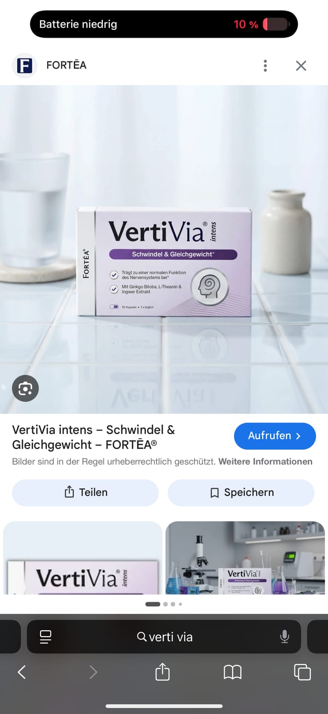 Customer photo review of VertiVia® intens – Schwindel & Gleichgewicht