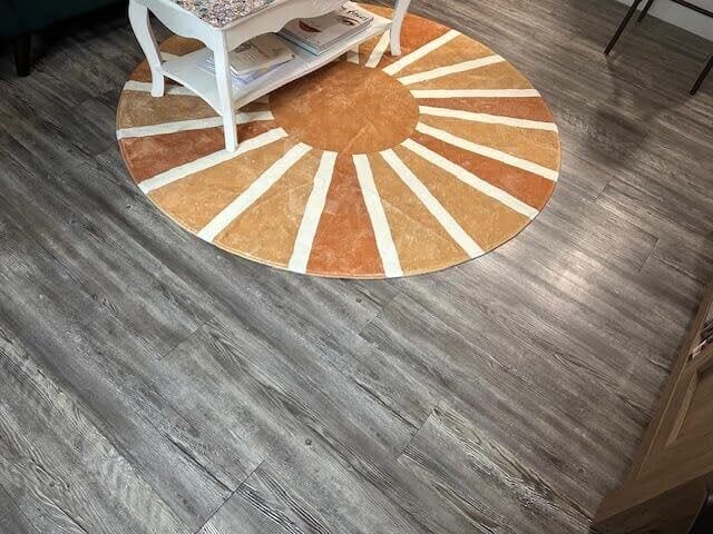 Customer photo review of Rug – Boho Rainbow Sunshine – Amber Clay