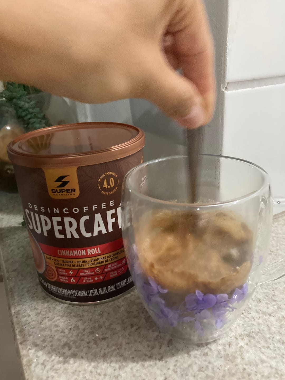 Customer photo review of Supercafé Cinnamon Roll