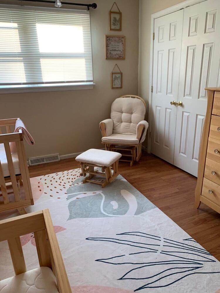 Customer photo review of Rug – Modern Botanical Leaf – Fern Green