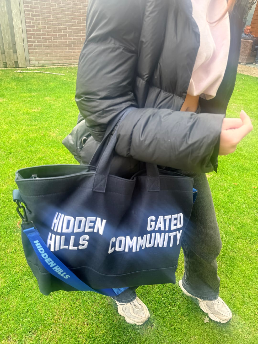 Customer photo review of GATED COMMUNITY CANVAS SHOPPER BAG