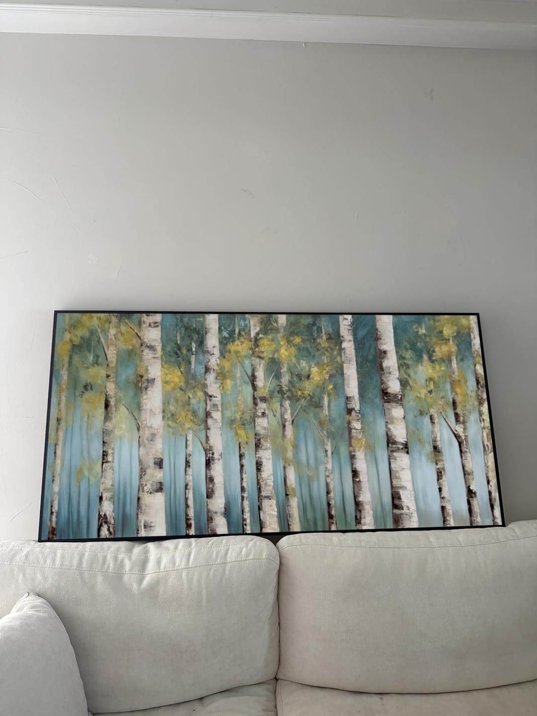 Customer photo review of Abstract Flower And Tree Canvas Art #MF040