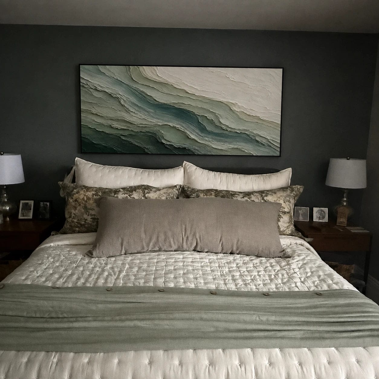 Customer photo review of Textured & Impasto Art｜Sage Forest Flow
