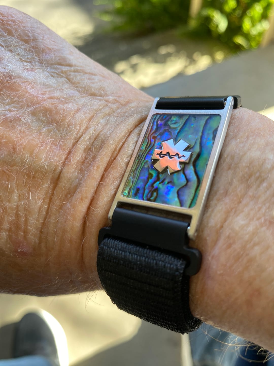 Customer photo review of FlexSafe Personalised Medical ID Bracelet