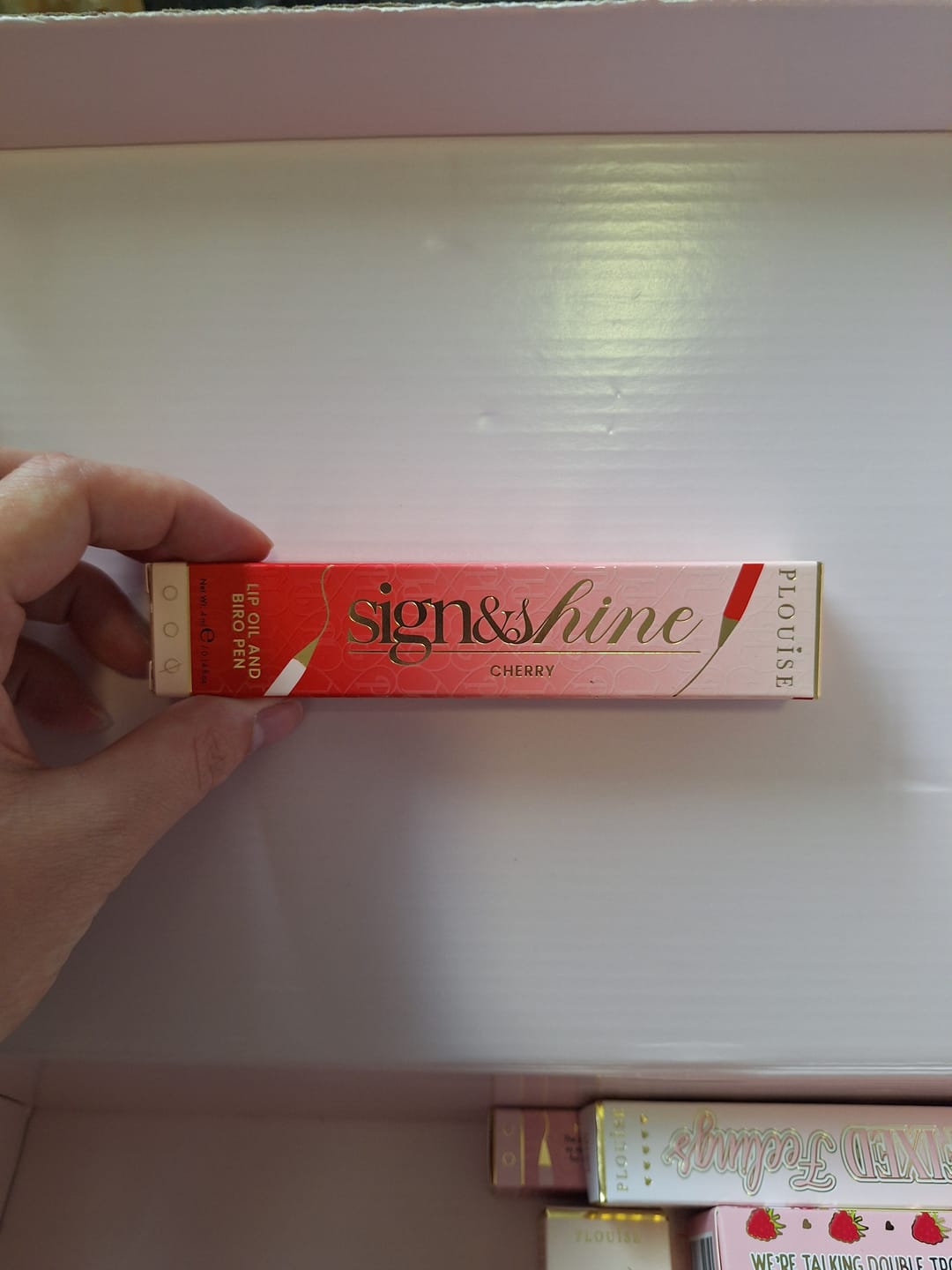 Customer photo review of Back to Business Sign And Shine Lip Oil Pen - PRE-ORDER